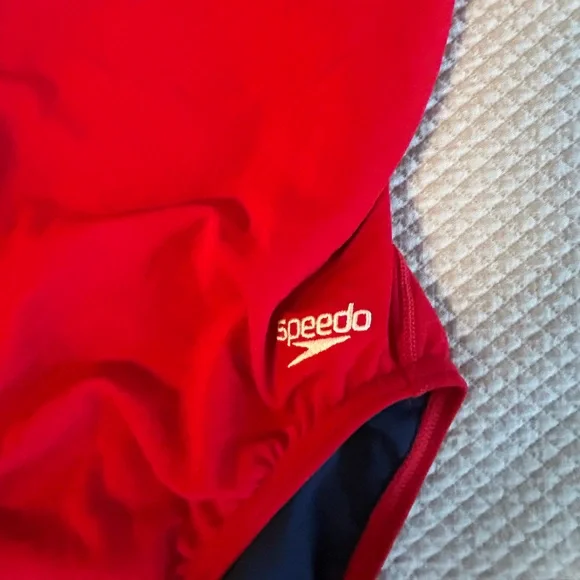 Speedo Red Guard Swimsuit - Picture 2 of 5
